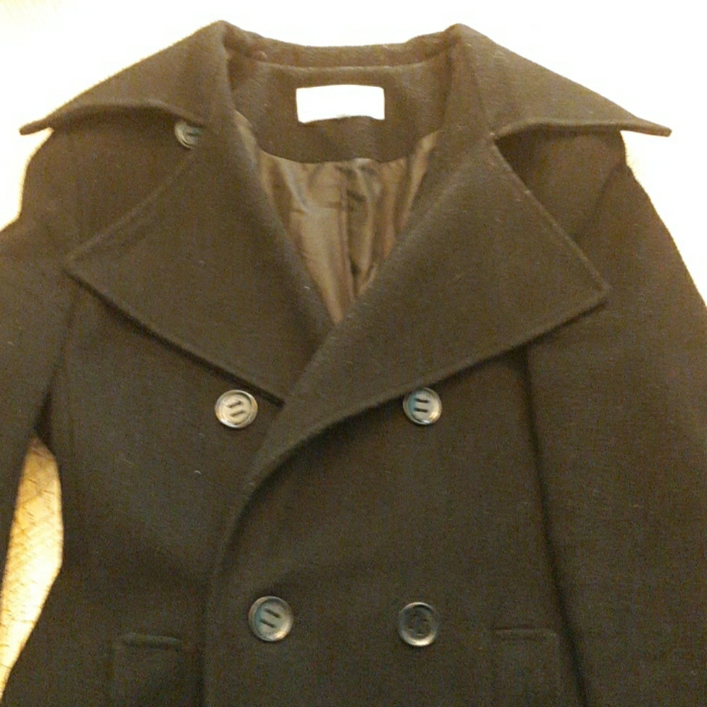 Wool Blend Pea Coat